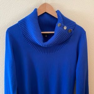 The Limited women’s turtleneck knit sweater | Color: blue | size: medium